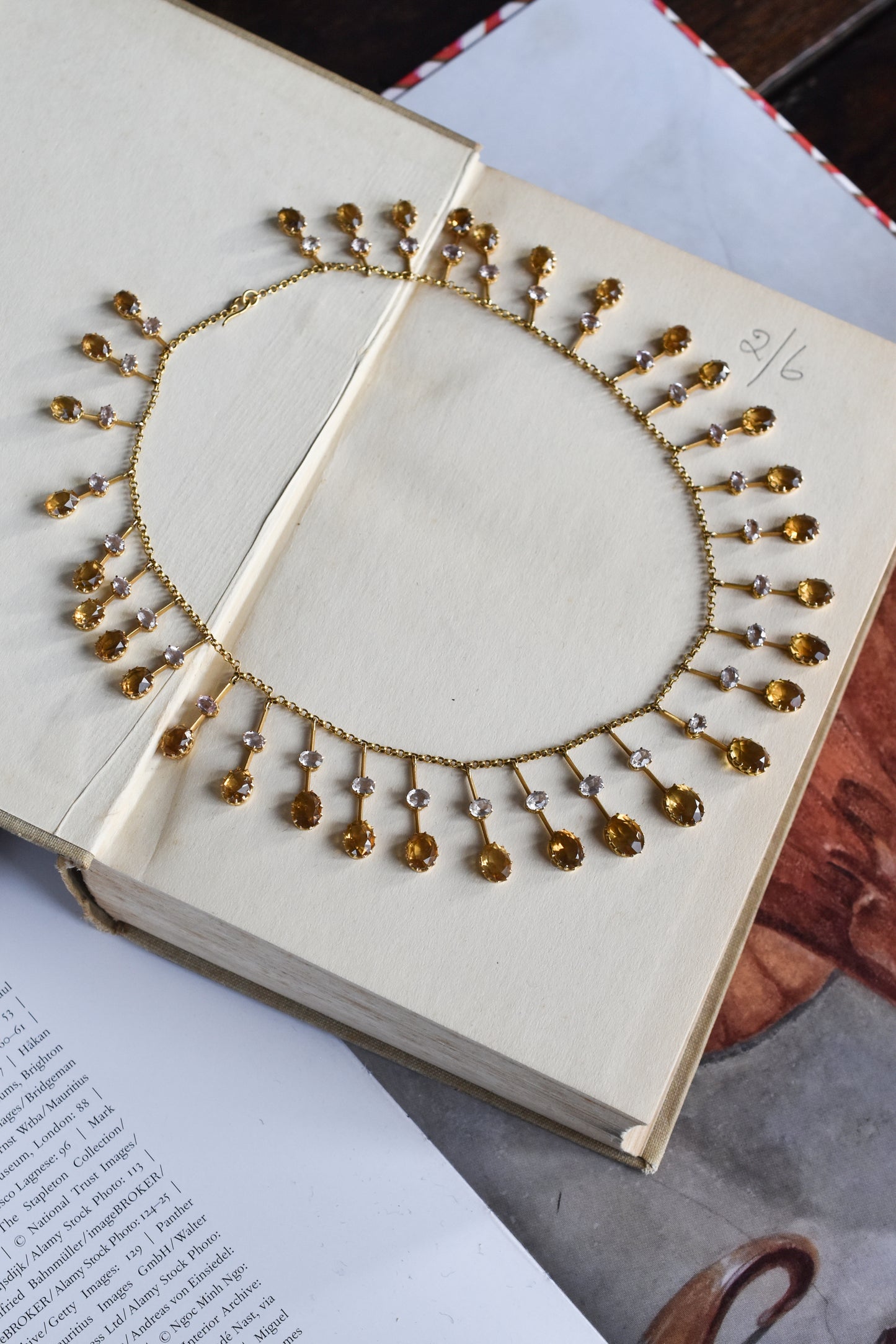 Antique Victoria Gem-set Fringe Necklace